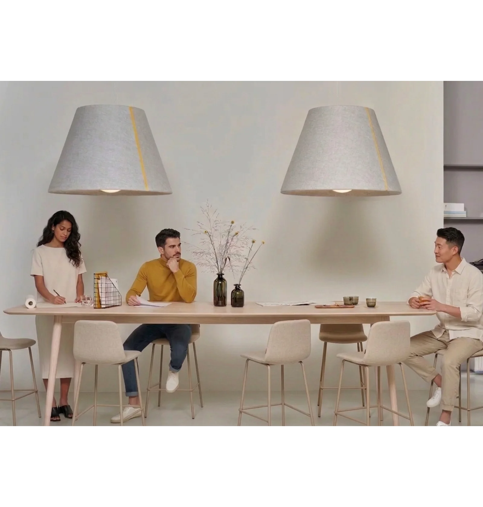 Acoustic lighting fabric BELLa 4